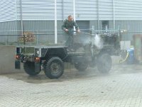 Cleaning the 101. Most of the 200 layers paint are blown off. ;-)