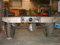 Rear view of the x-member Everything is repaired back to its original state.