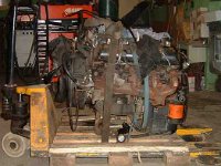 The engine: a GMC V8 diesel