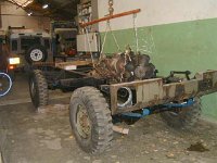 We made a special tool for lifting the engine/box