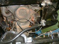 The right hand engine mounting in its place.....