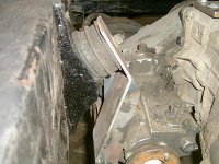 New gearbox mounting also home made!!