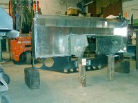 Showing the nose with the heavy duty winch bumper