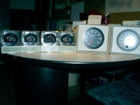 I've also bought the new instruments for the dash. Everything from VDO-Kienze, not from the Prince of Darkness;-)