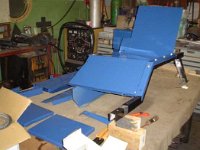 There is the beginning: a seat and a steeringwheel and we can drive;-)