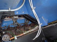 Cables for rear and front lights go through the chassis.