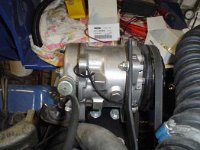 We fitted also an old aircocompressor. This unit will be used for airpressure