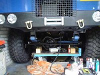 Axles completly ready, tires fitted. We have to finish the brakepipes and then we are ready for the first testdrive!!!!