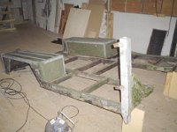 Floor removed, will be replaced with wood. Also mounting alu Sitrec rails on the bottom