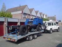 With the heavy trailer from our friend Jacob an easy job for the V8 110