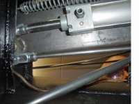 Picture from the handbrake cylinder, taken from under the car